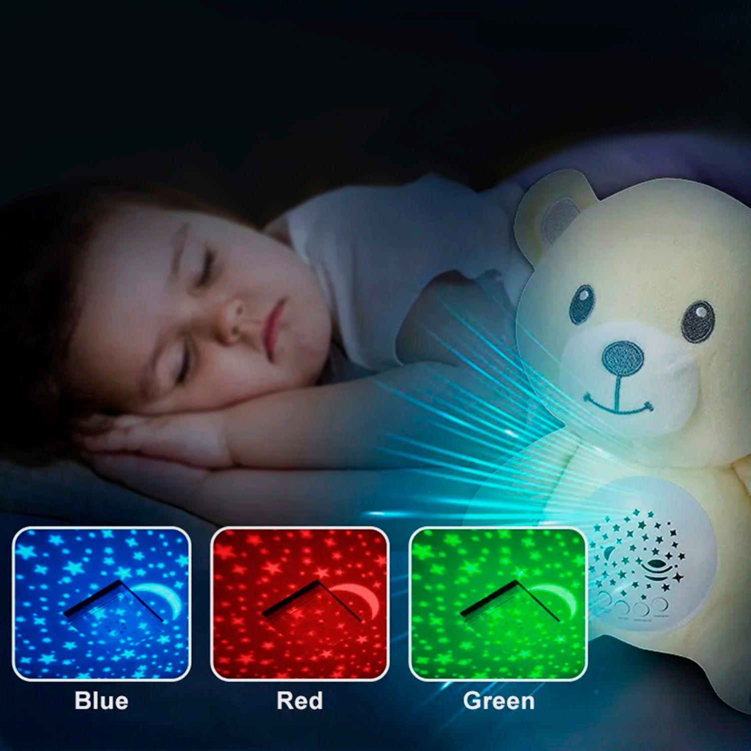 Osito de peluche con Proyector de música y luz-5