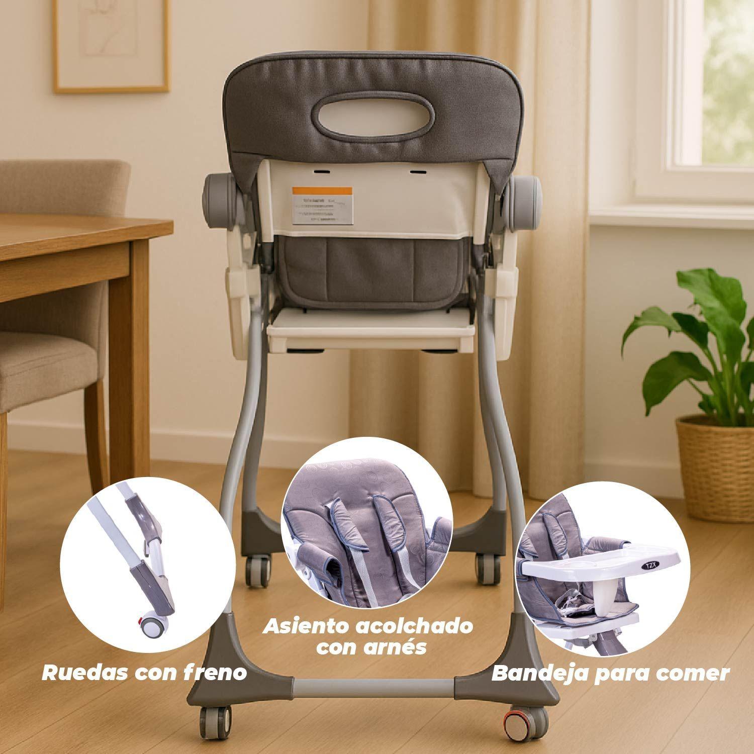 Silla Comer Bebe Plegable Folding -3