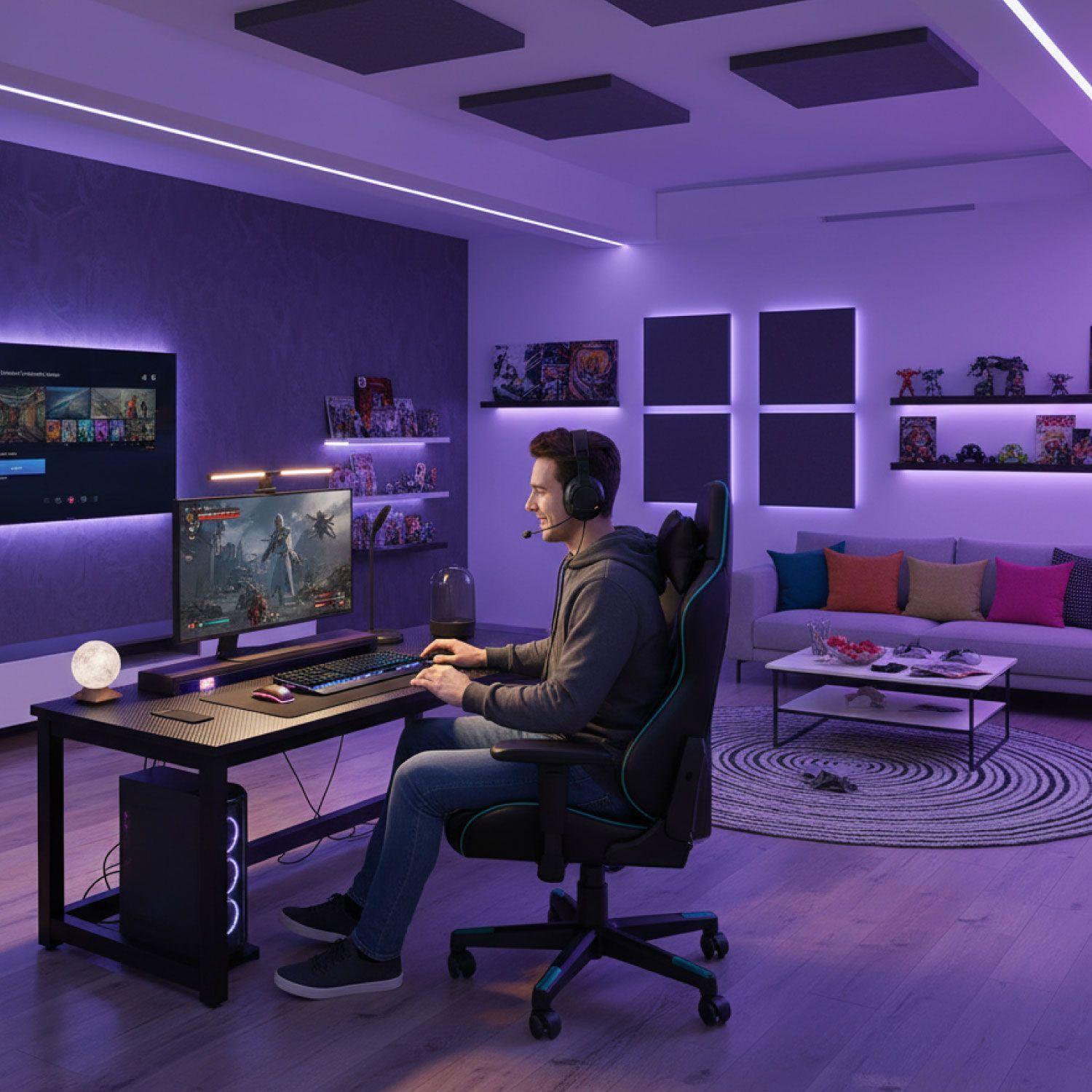 Escritorio Oficina Blacky L Derecho 140x100 cm-4