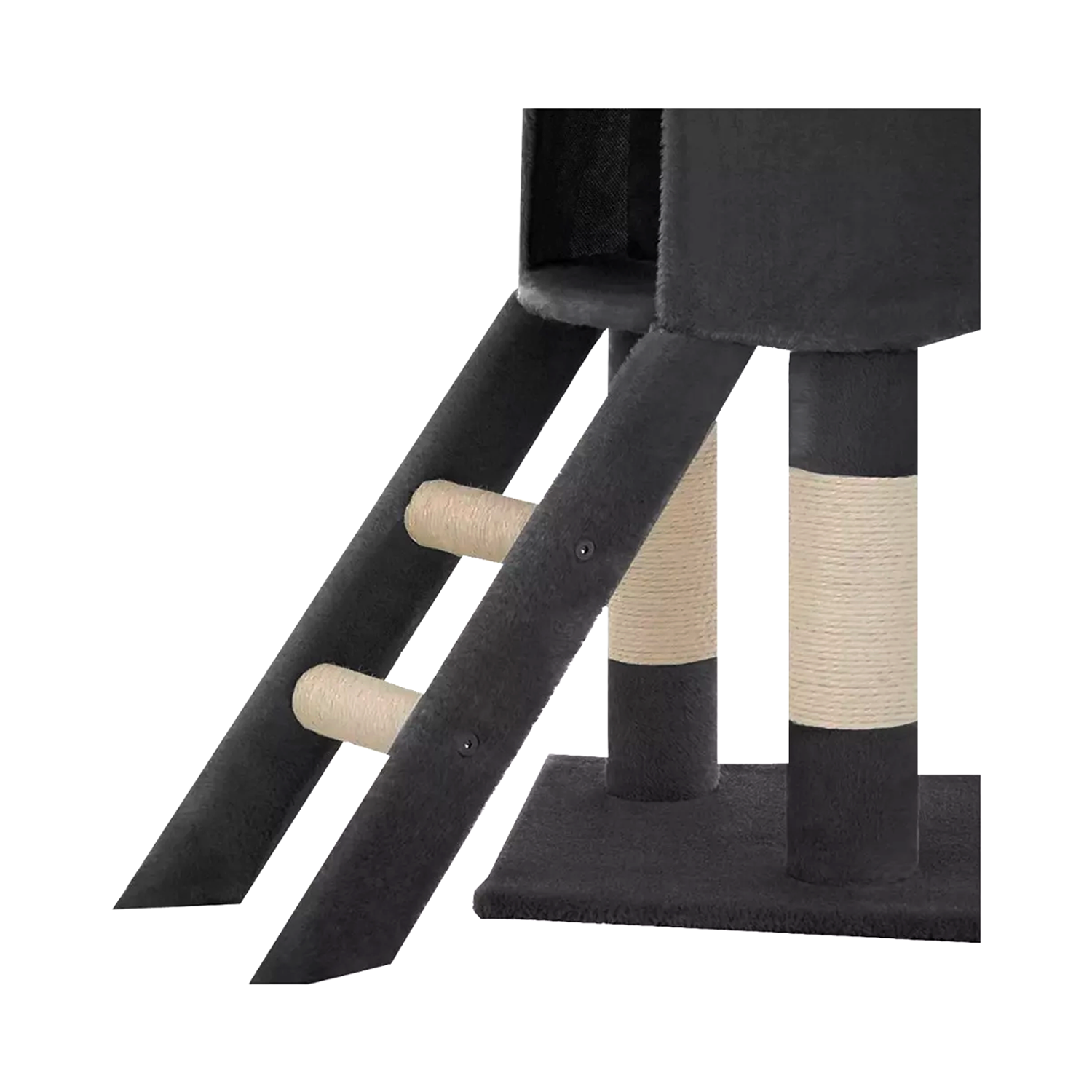 Torre Rascador Gatos 138cm Terciopelo Mas Juguetes-2