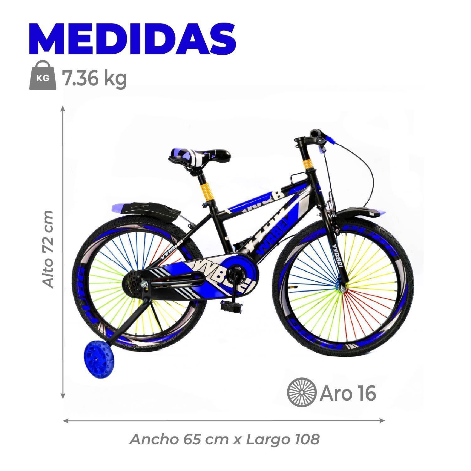 Bicicleta Niño Infantil Mountain Bike MTB Con Ruedas Aro 16-2