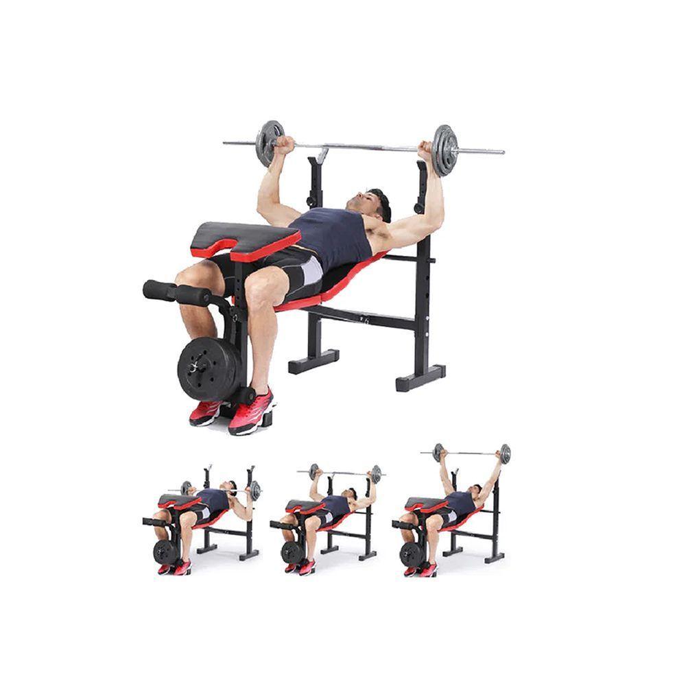 Press Banca Multifuncional Desmontable Con Respaldo Ajustable Sportime-1