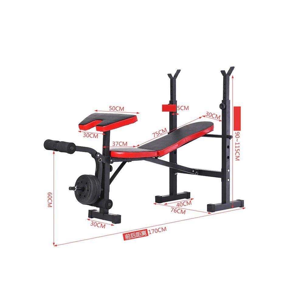 Press Banca Multifuncional Desmontable Con Respaldo Ajustable Sportime-5