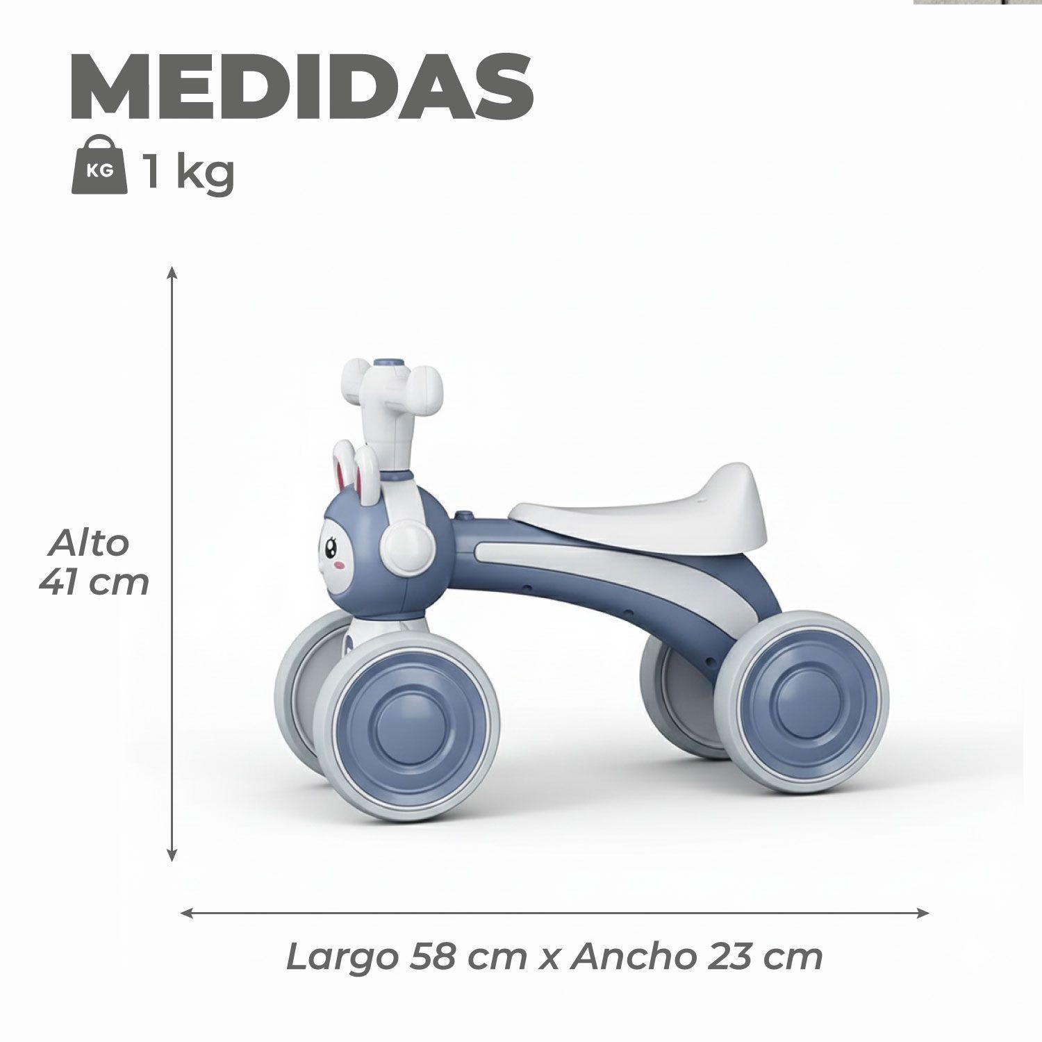 Correpasillos Bebé Bicicleta Equilibrio y Sonido Conejito-2
