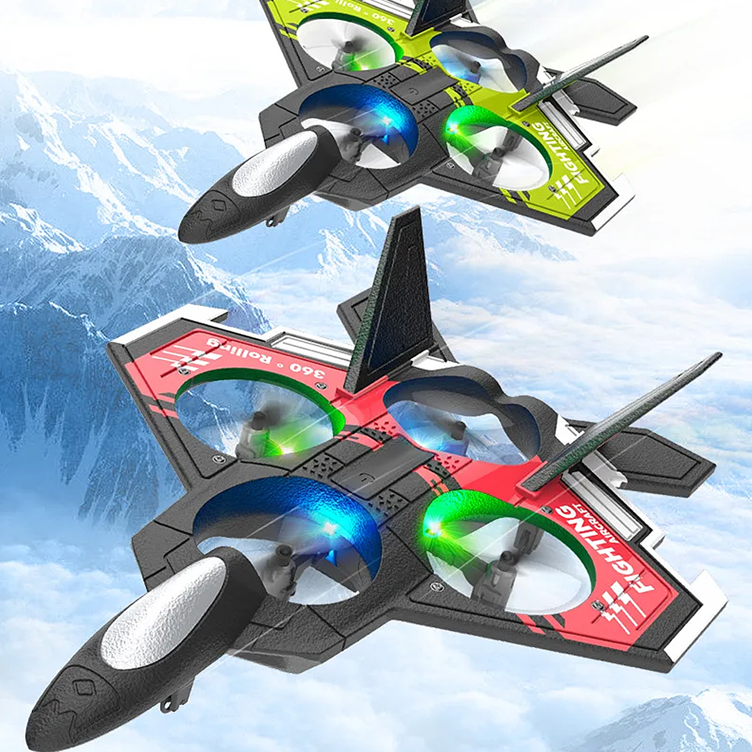 Avion Juguete a Control Remoto Verde-3