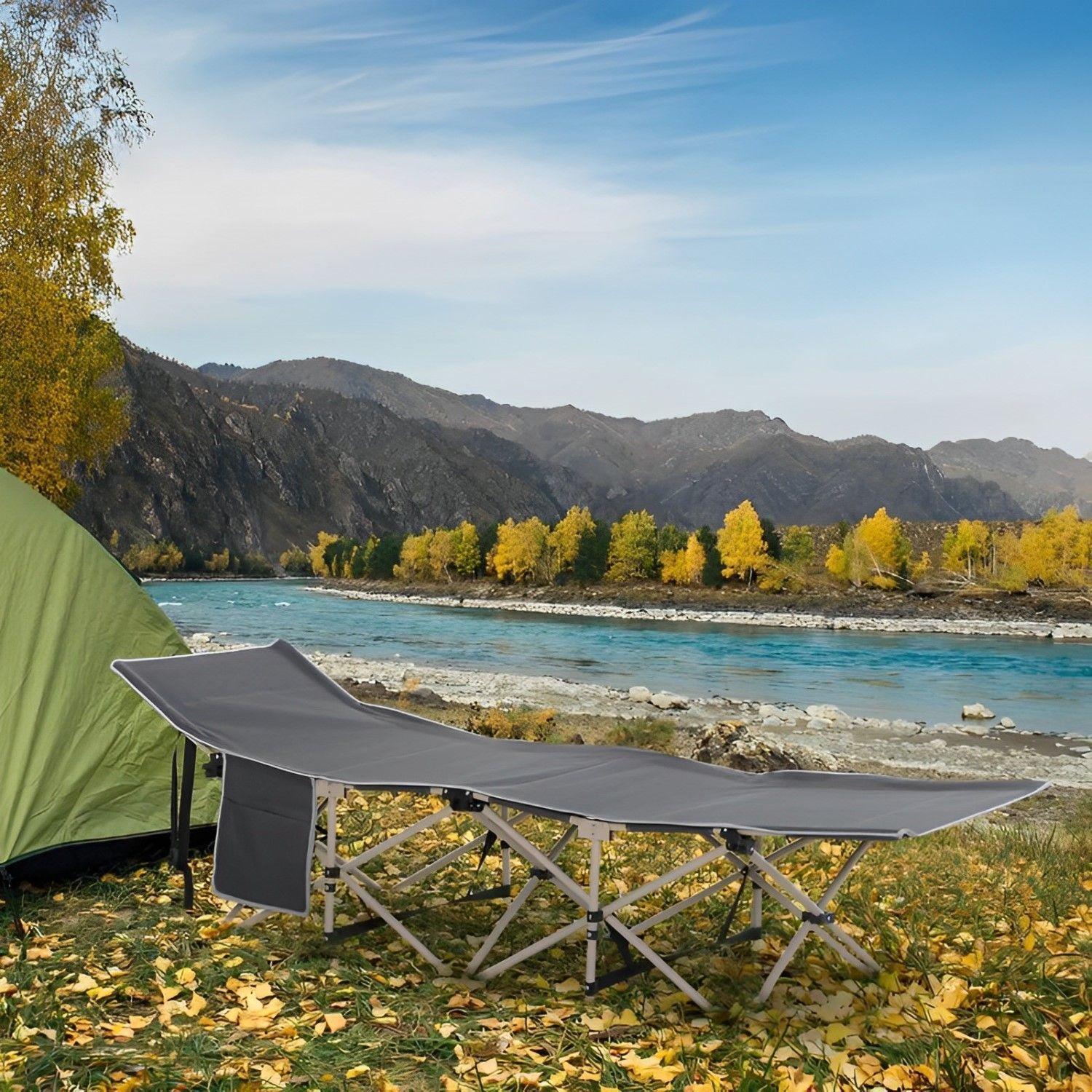 Catre Cama Campaña Camping Plegable + Bolso-2