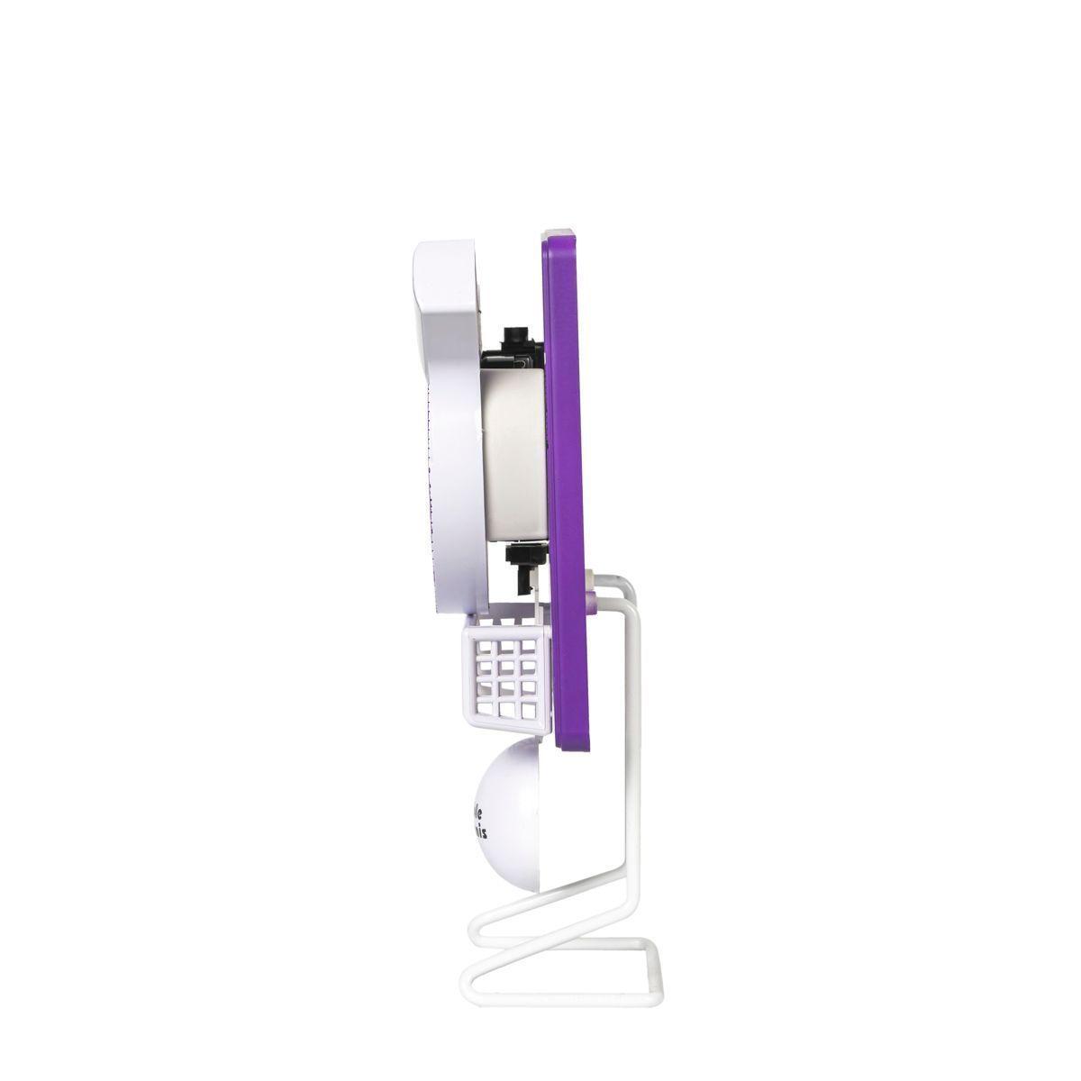 Reloj Despertador Inalambrico Ping Pong Morado-4