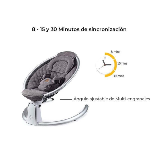Silla inteligente para bebé asiento ajustable con temporizador y Bluetooth-3