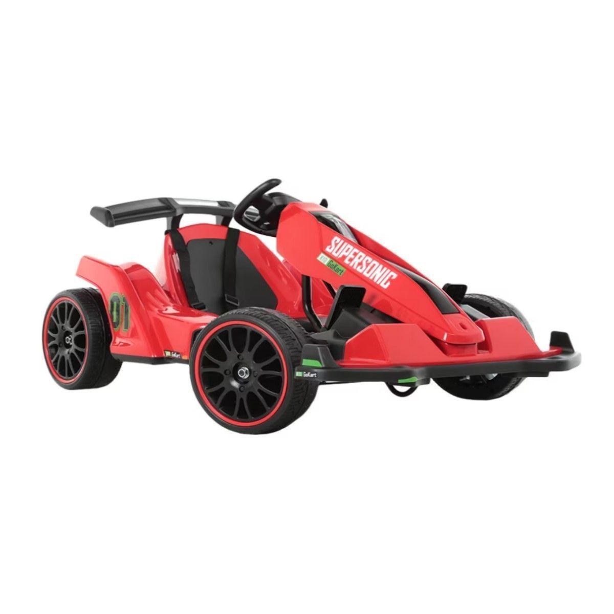 Auto Eléctrico Go Kart F1 Con Control Luz Y Sonido Rojo-0