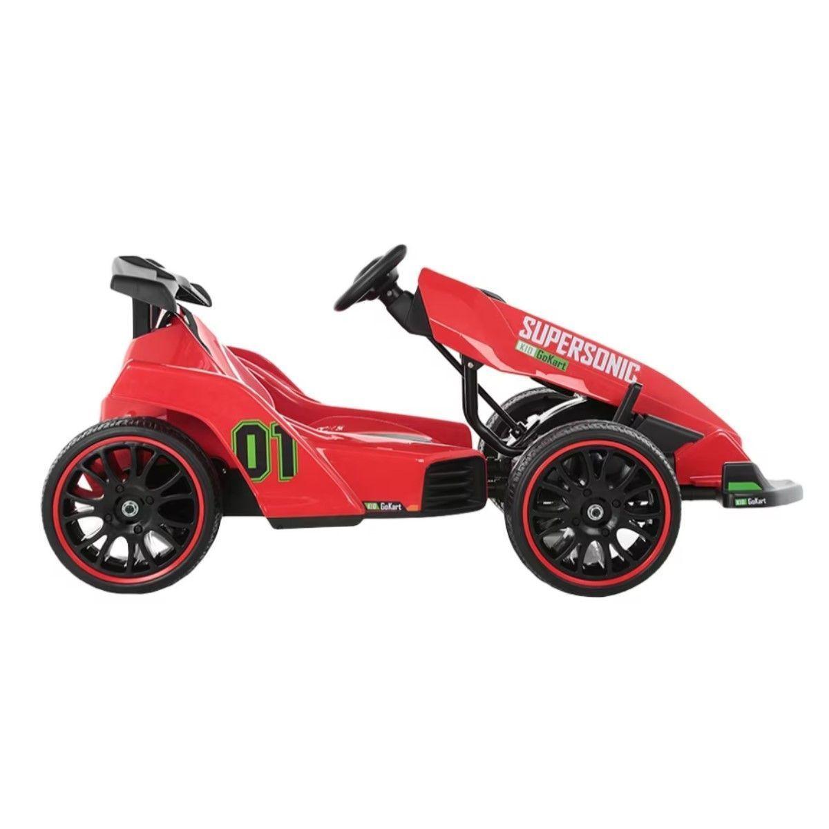 Auto Eléctrico Go Kart F1 Con Control Luz Y Sonido Rojo-1