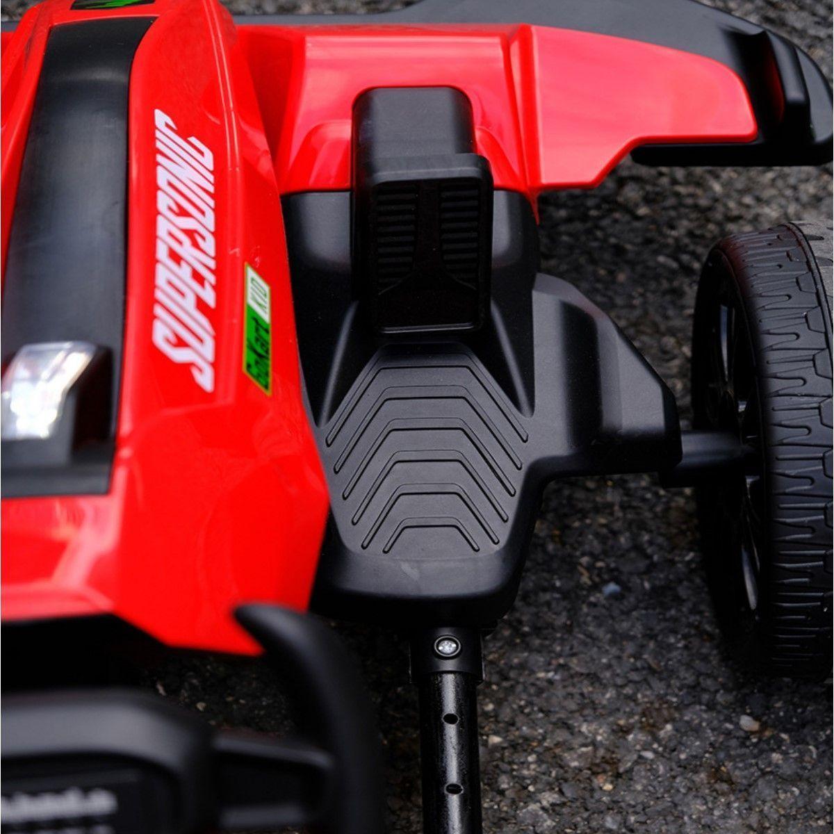 Auto Eléctrico Go Kart F1 Con Control Luz Y Sonido Rojo-6