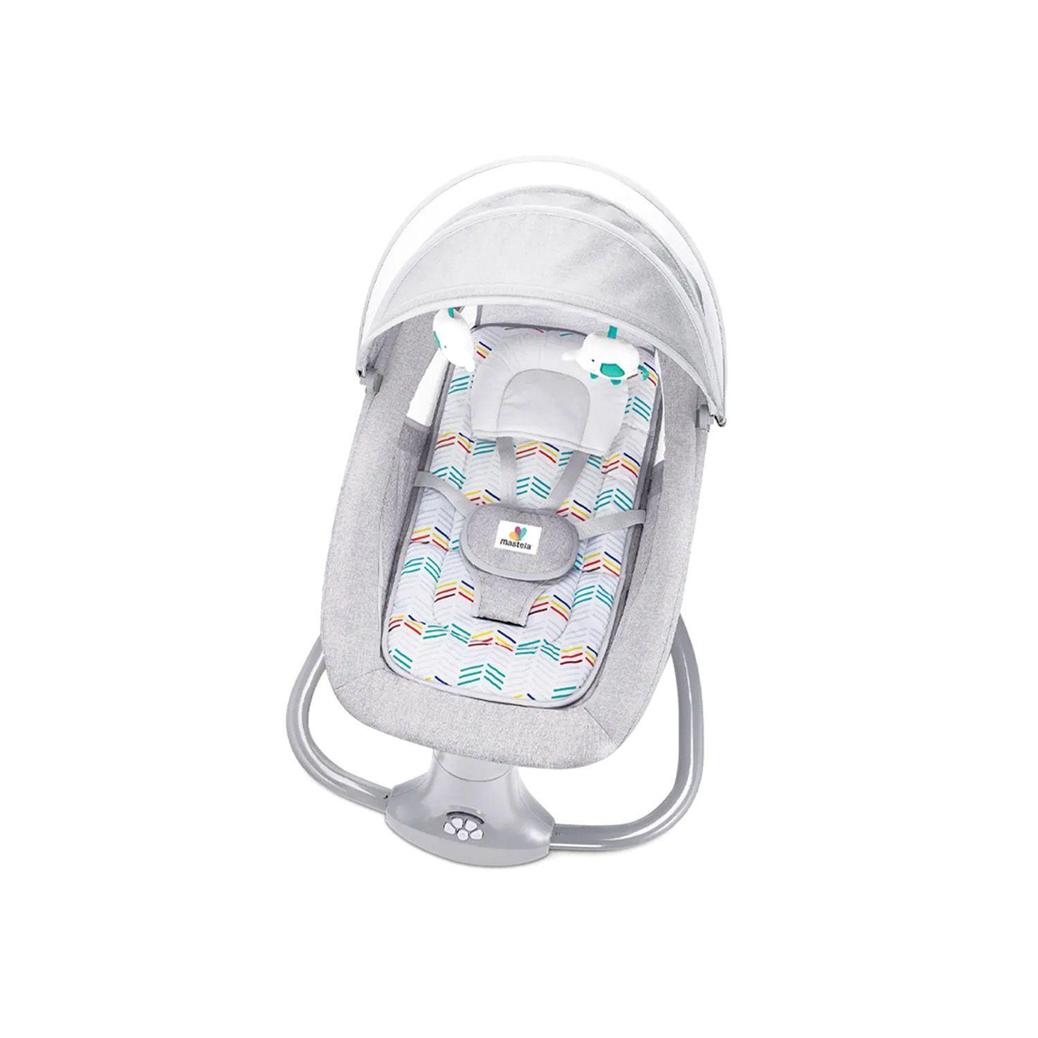 Silla Mecedora Columpio Inteligente eléctrico con Bluetooth para bebé-3