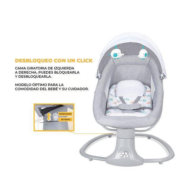 Silla Mecedora Columpio Inteligente eléctrico con Bluetooth para bebé-4