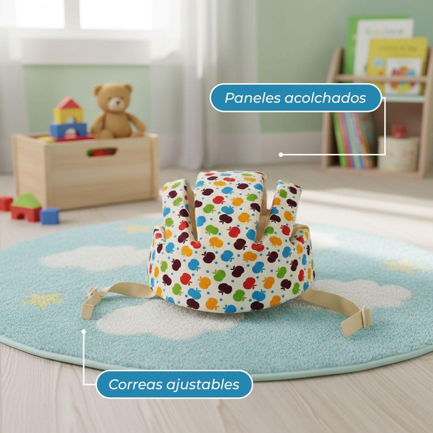 Casco Bebe Protector Antigolpe Seguridad Gateo-4