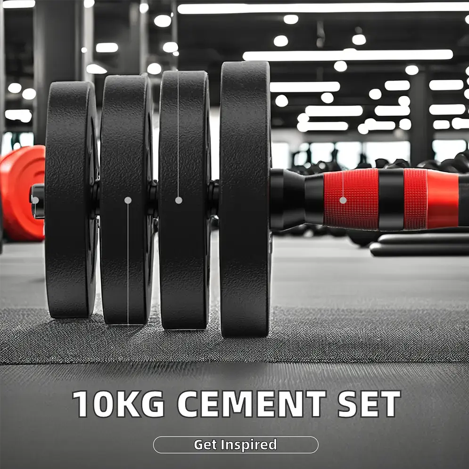 Set de Mancuernas de 10 Kg con Union Red-3