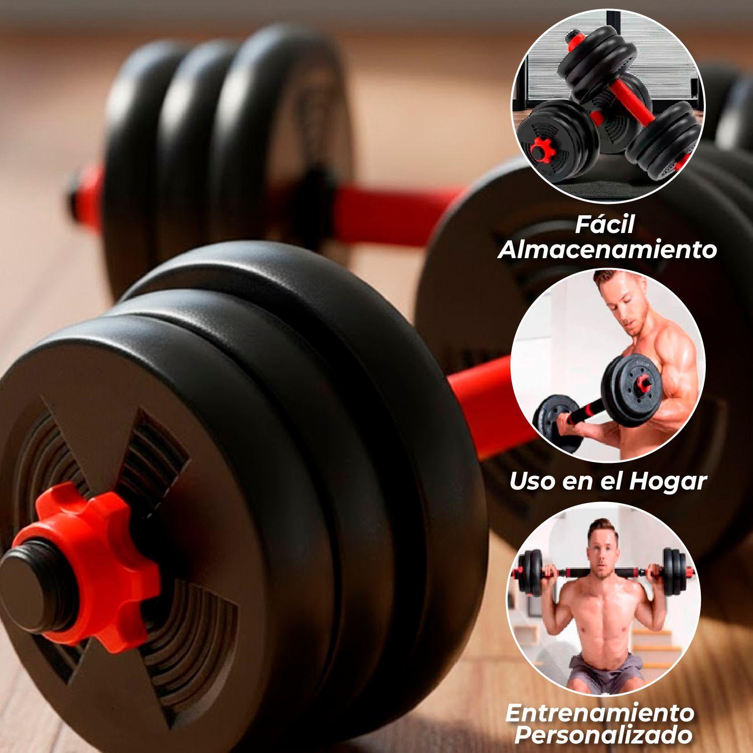 Set de Mancuernas de 10 Kg con Union Red-2