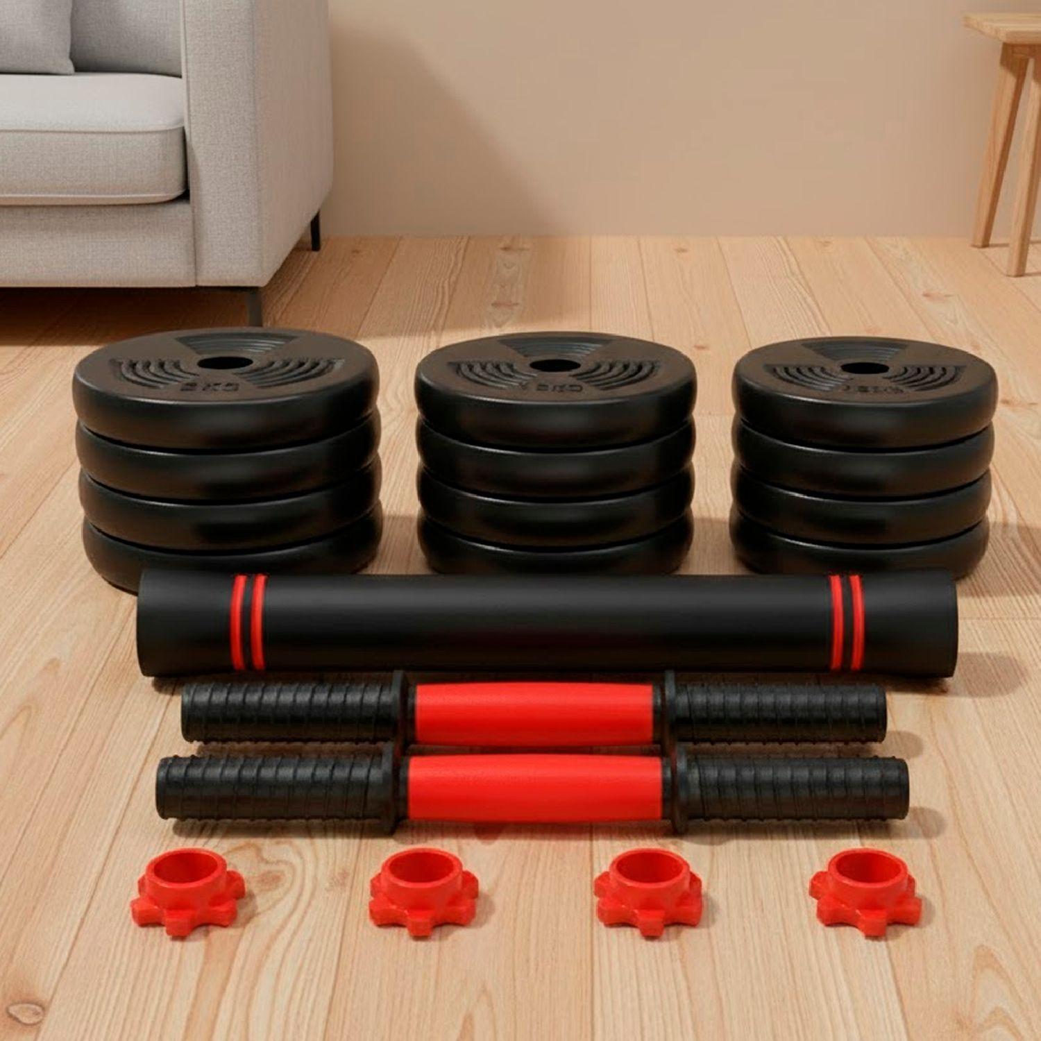 Set de Mancuernas de 10 Kg con Union Red-3