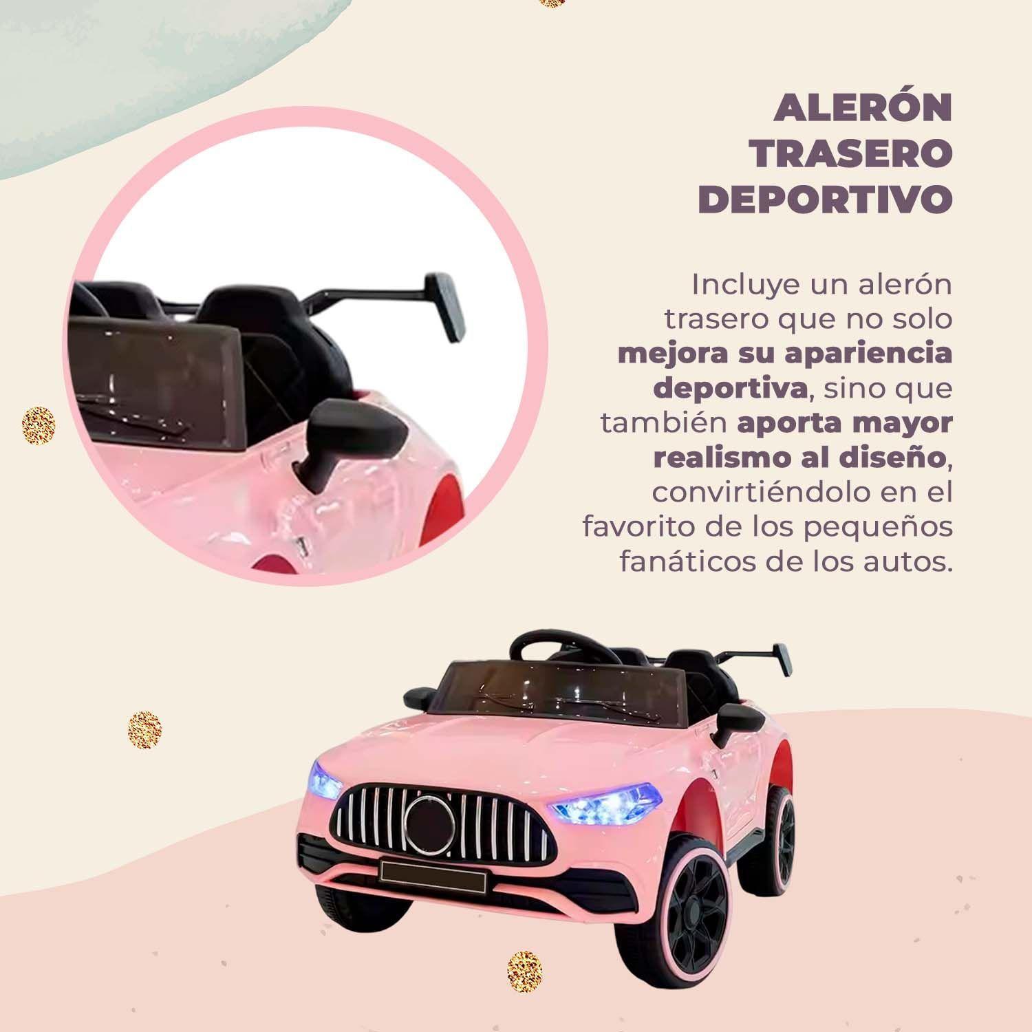 Auto Eléctrico Mercedes  Control Remoto Luces y Sonido.-3