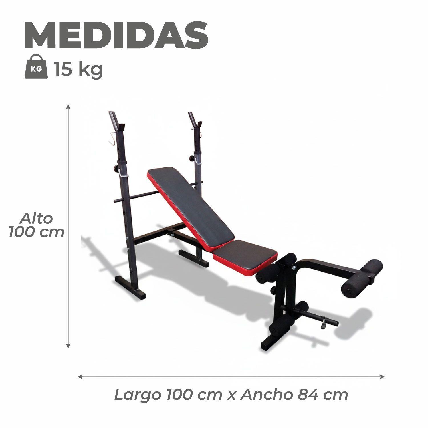 Press Banca Abdominal Multifuncional inclinable  + piernas-2