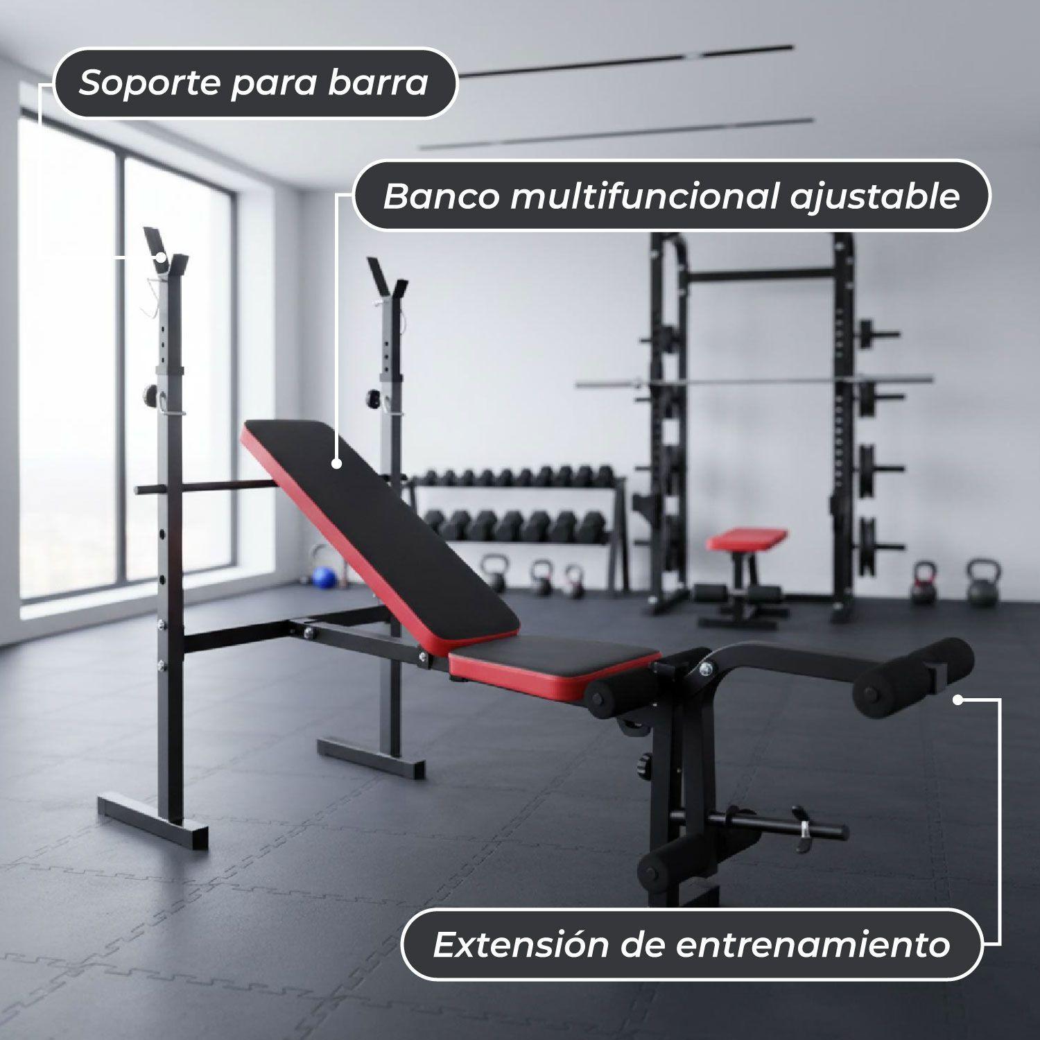 Press Banca Abdominal Multifuncional inclinable  + piernas-5