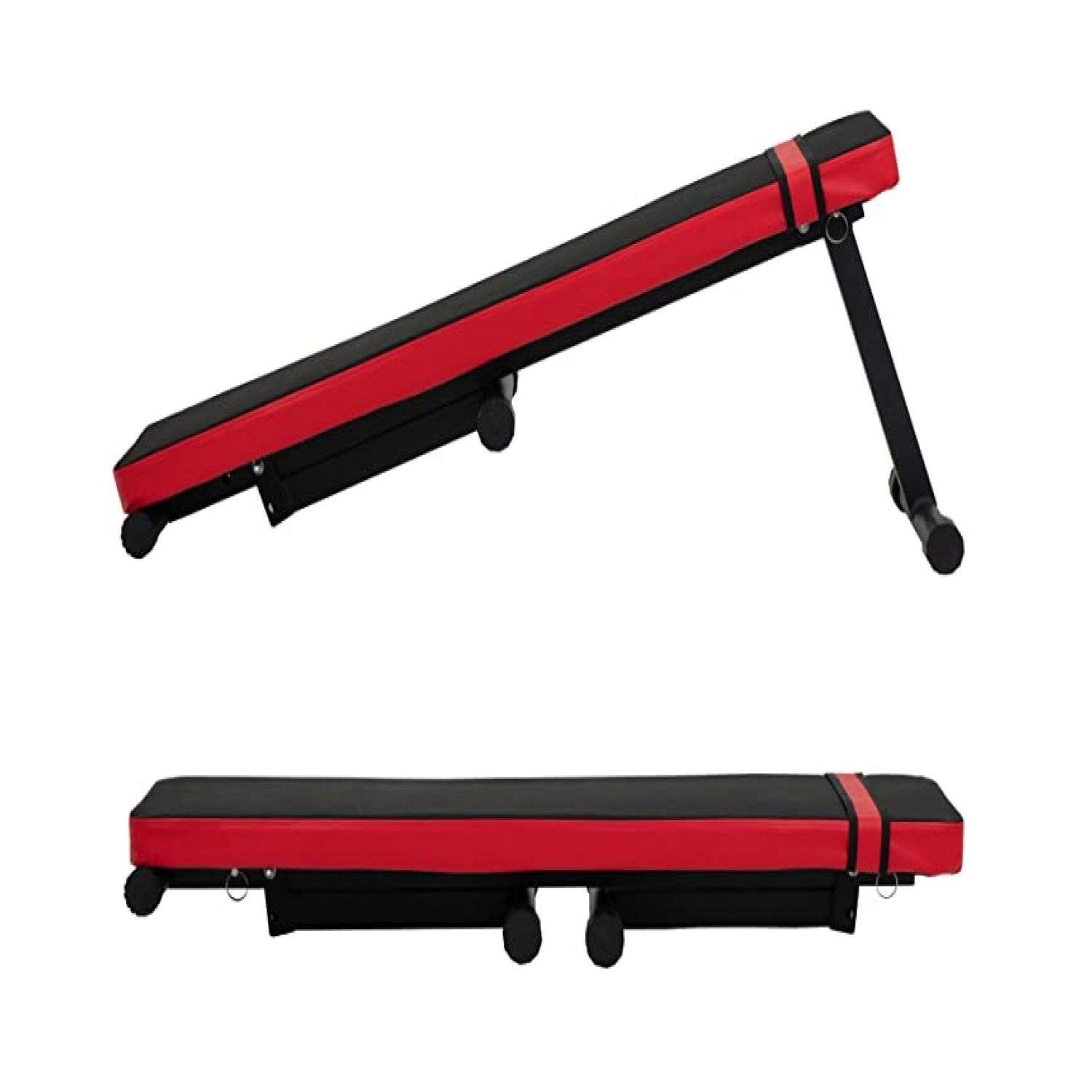 Banca Abdominales Plano Y Ejercicios Multifuncional Plegable Sportime-2