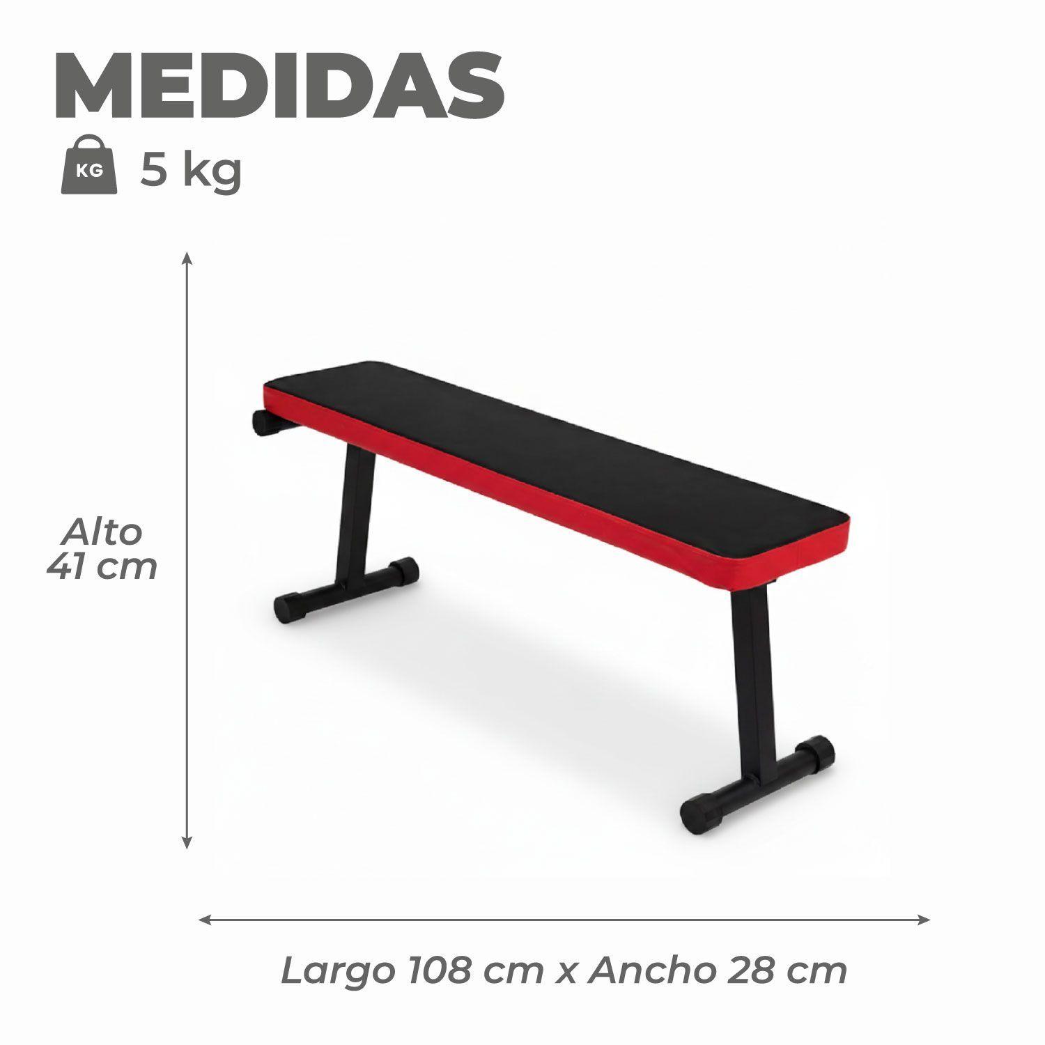 Banca Abdominales Plano Y Ejercicios Multifuncional Plegable Sportime-2