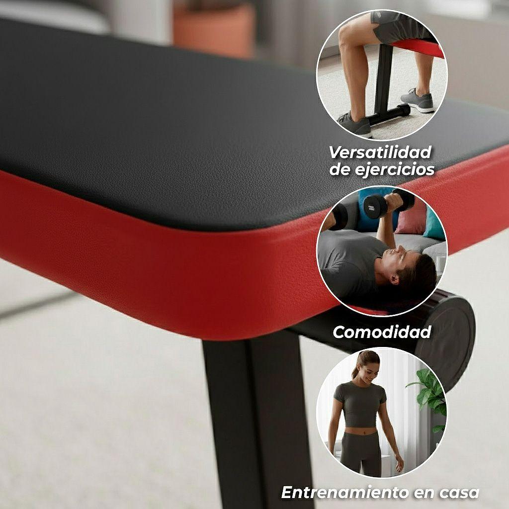 Banca Abdominales Plano Y Ejercicios Multifuncional Plegable Sportime-3