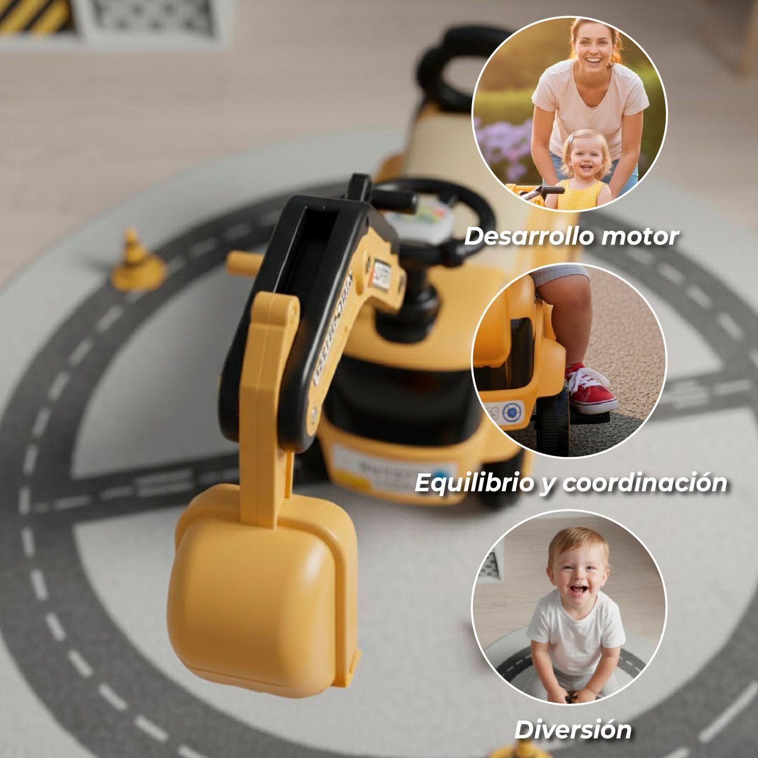 Andador Correpasillos Retroexcavadora Gama Luz Y Sonidos-2