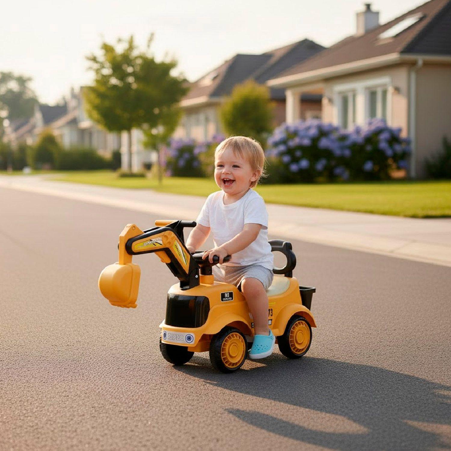 Andador Correpasillos Retroexcavadora Gama Luz Y Sonidos-3