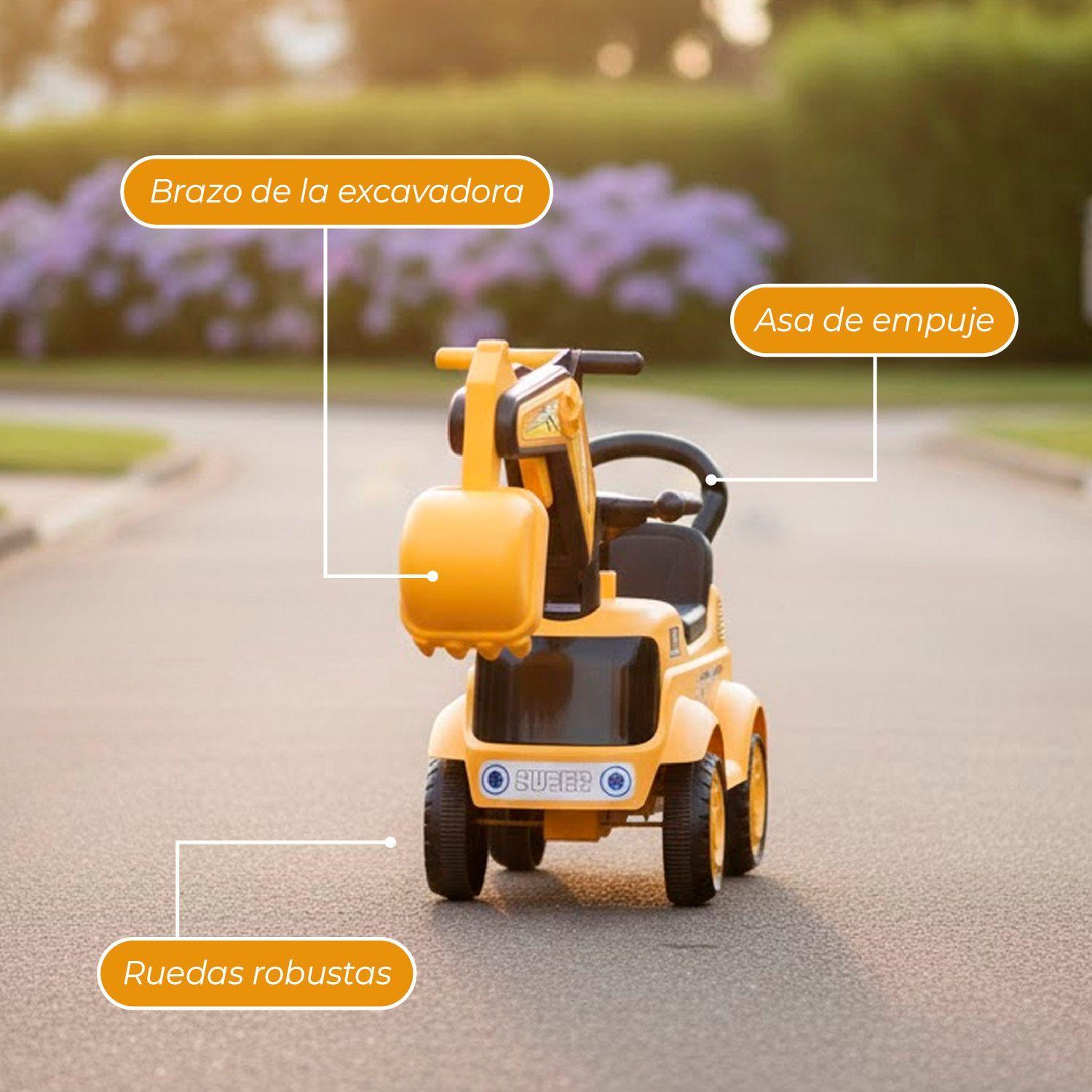 Andador Correpasillos Retroexcavadora Gama Luz Y Sonidos-4