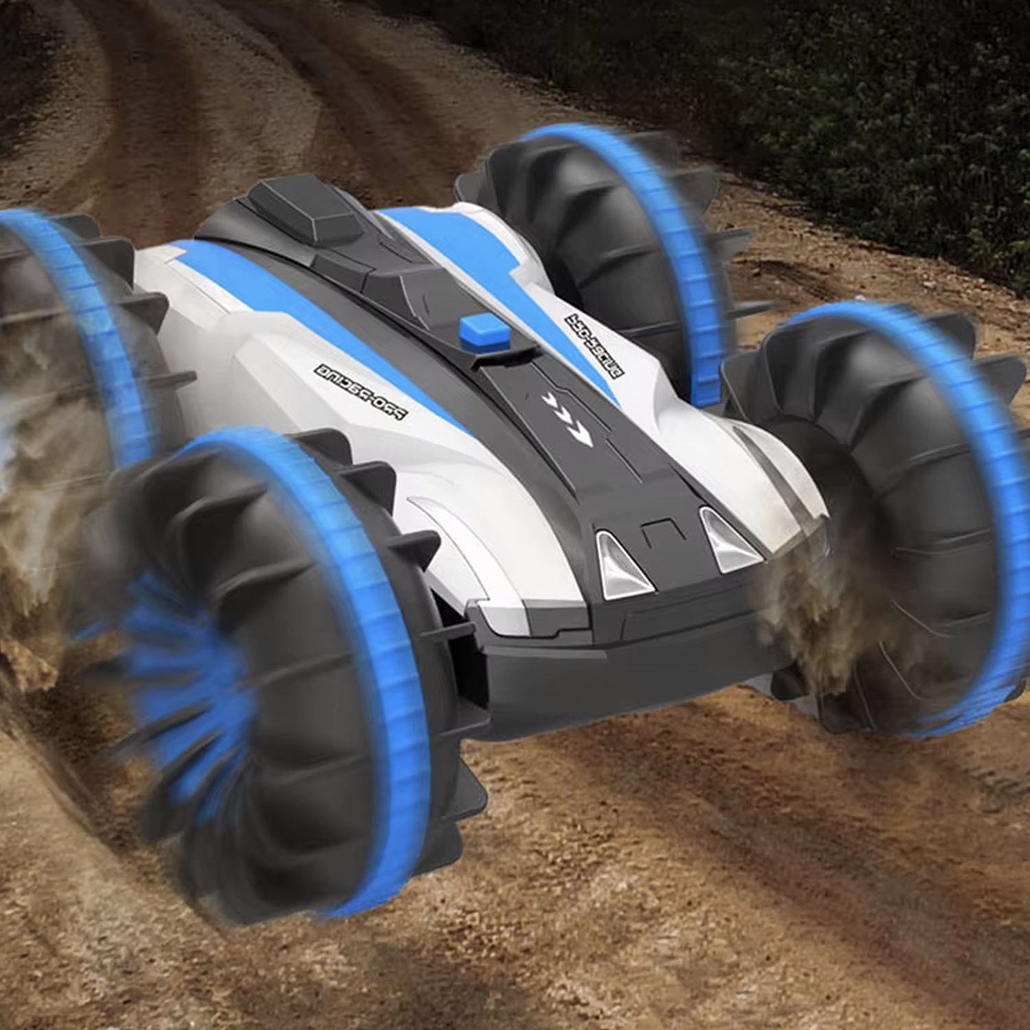 Auto Control Remoto 360° Acrobático Todo Terreno Agua Tierra-6