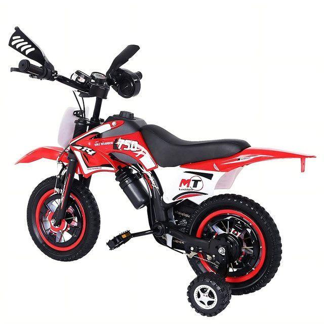 Bicimoto Bicicleta Infantil Con Sonidos Aro 12 Rojo-1