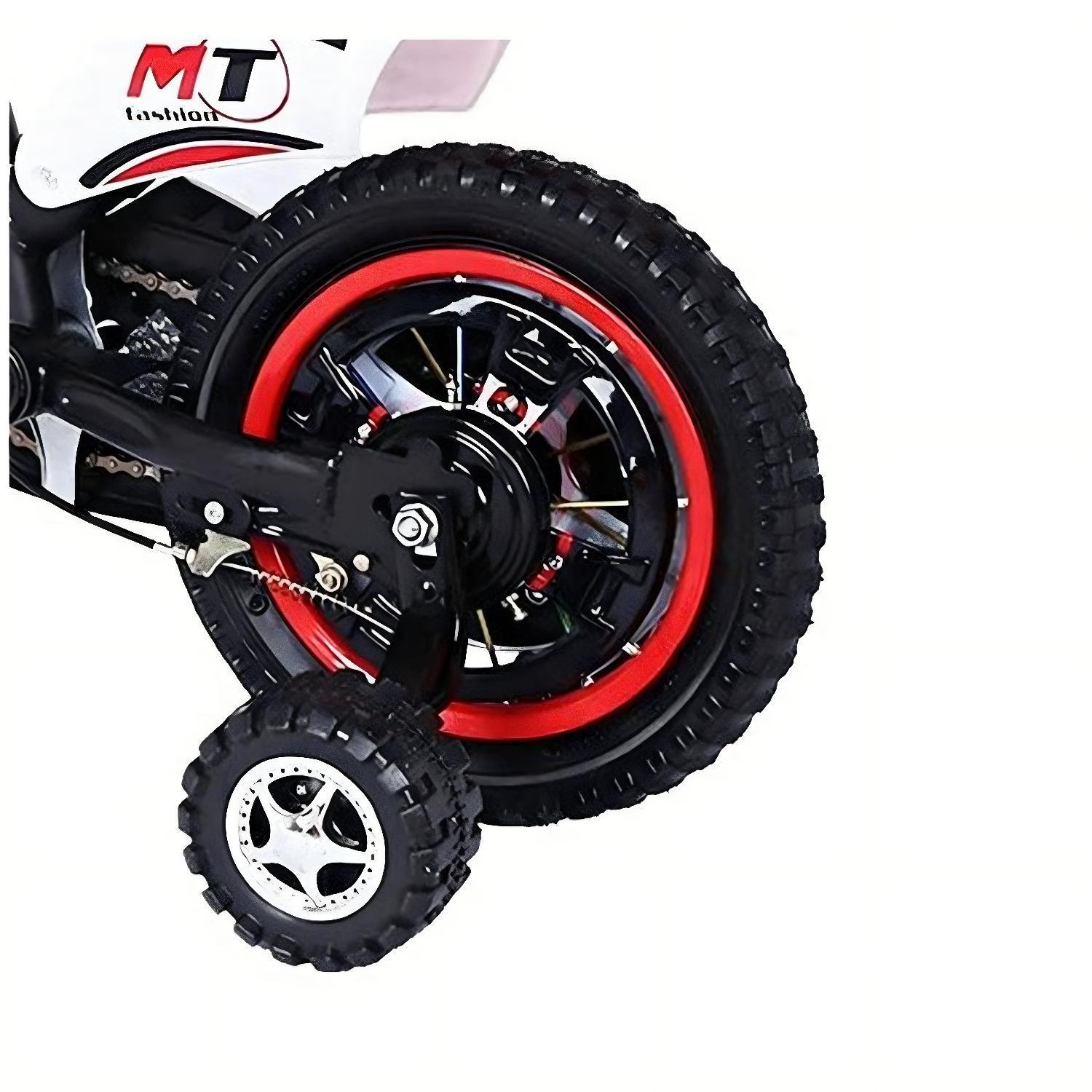 Bicimoto Bicicleta Infantil Con Sonidos Aro 12 Rojo-5