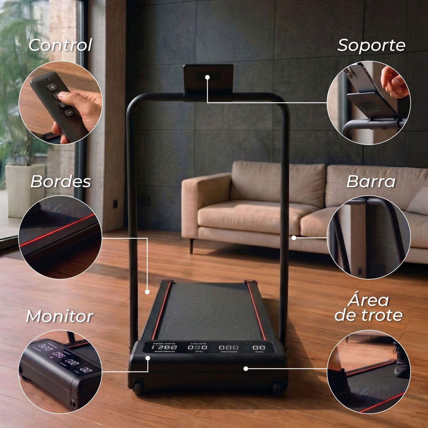 Trotadora caminadora Electrica plegable 2.0 hp, 8km/h-5