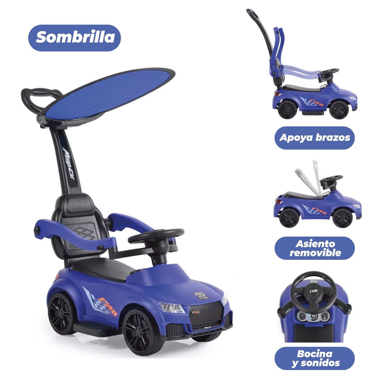 Auto Correpasillo Con Mango Sombrilla, Luces y Sonido-3