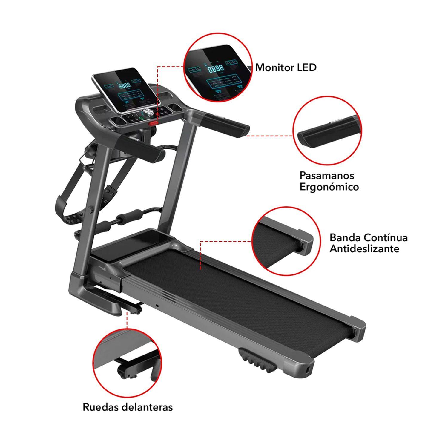 Trotadora Electrica M7 Pantalla Led HD Masajeadora-1