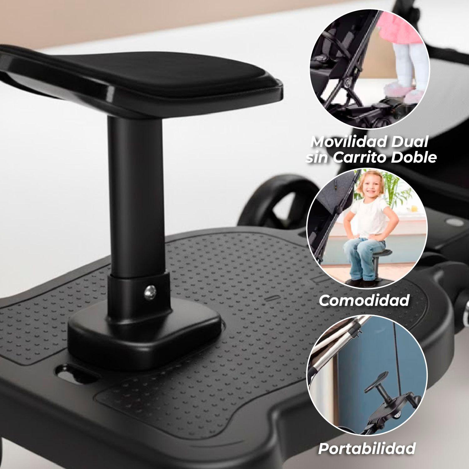 Patineta Para Coche Hermano Adaptable Con Asiento-3