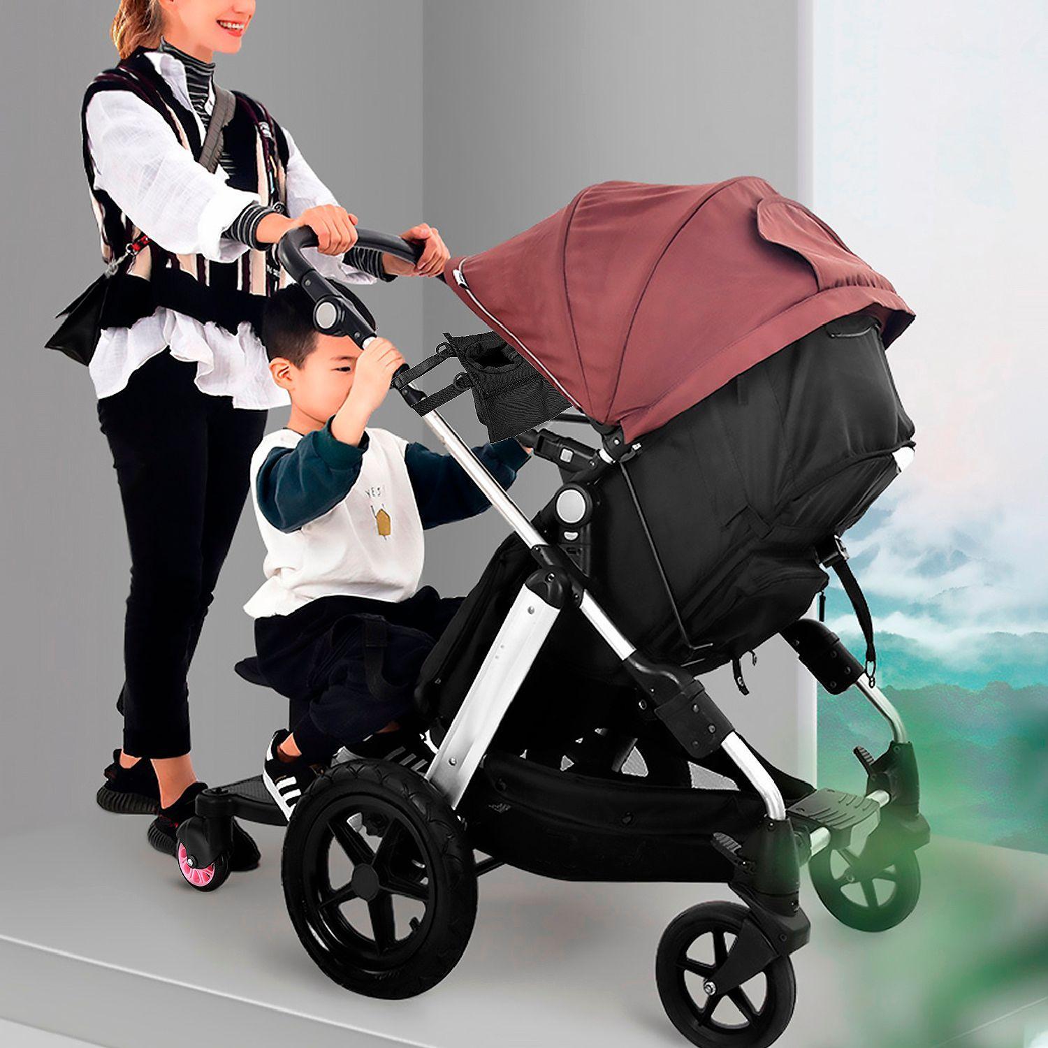 Patineta Para Coche Hermano Adaptable Con Asiento-4