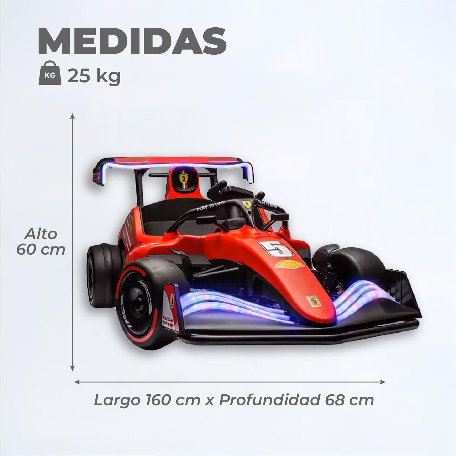 Auto Eléctrico Infantil Tipo Fórmula 1 Ferrari-2