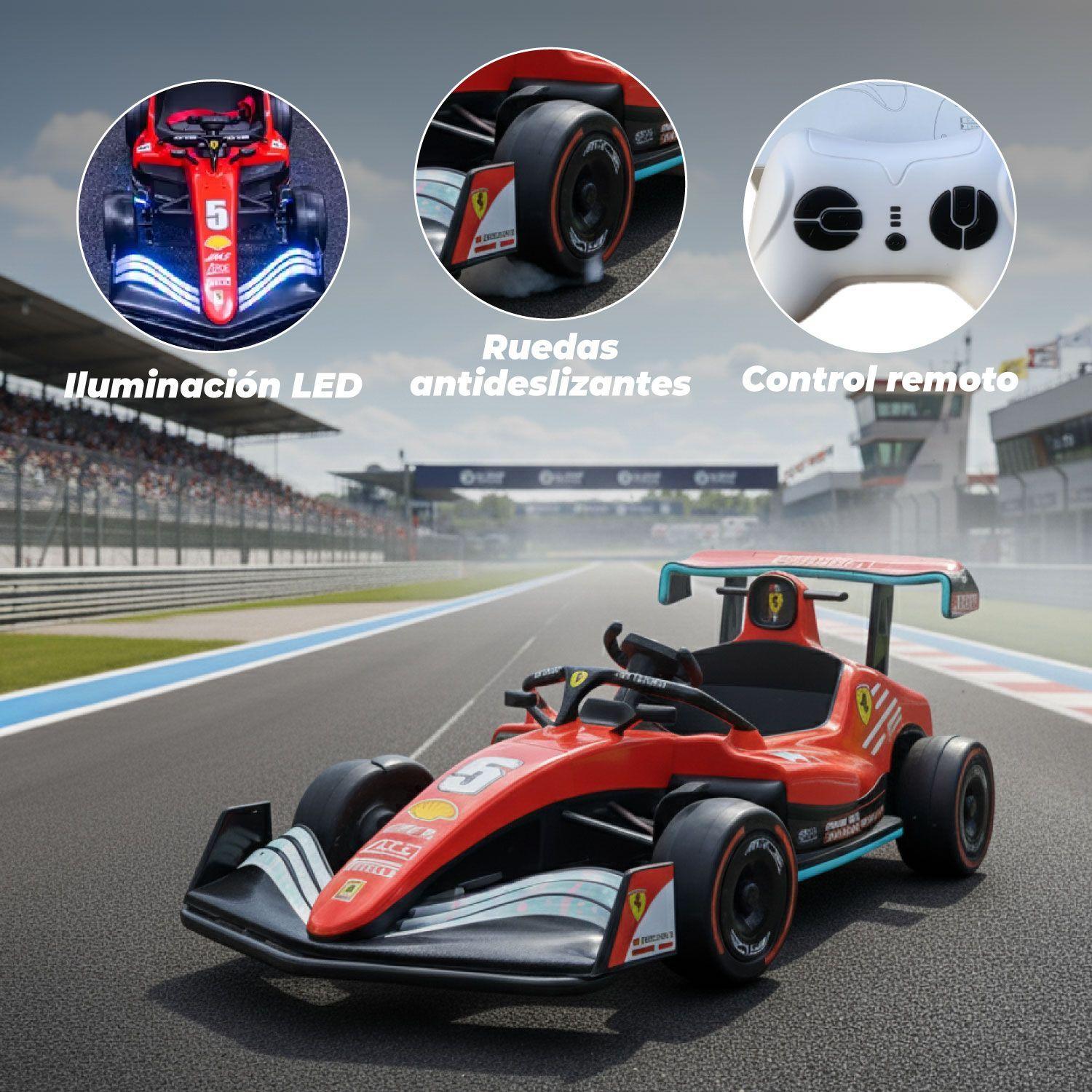 Auto Eléctrico Infantil Tipo Fórmula 1 Ferrari-3