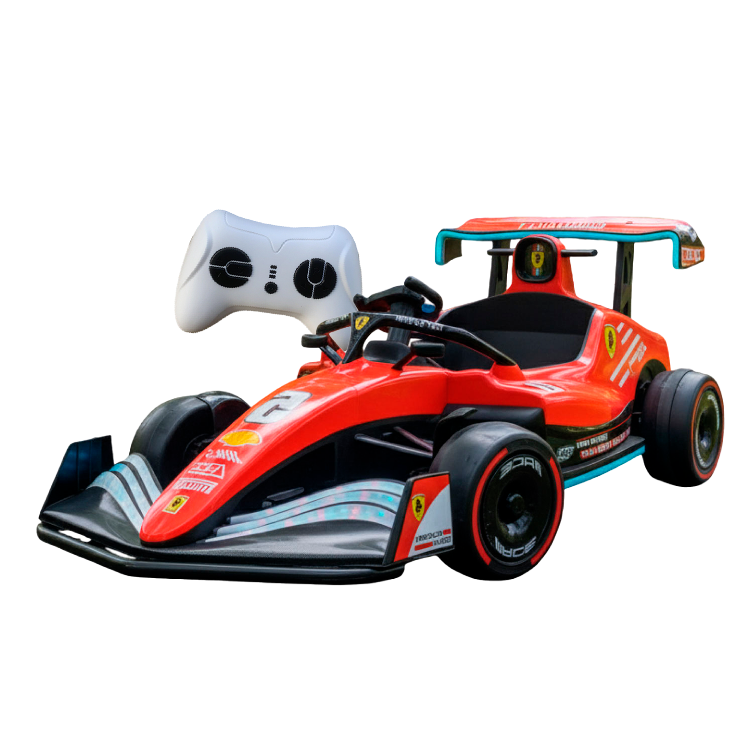 Auto Eléctrico Infantil Tipo Fórmula 1 Ferrari-6