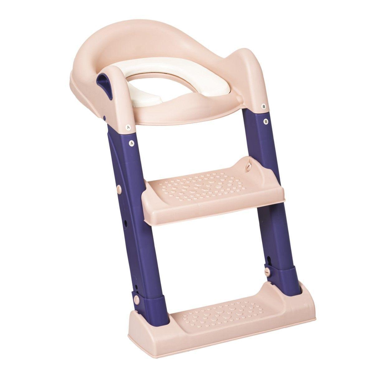 Escalera Asiento Adaptador De Baño Pelela Niños Lila-0
