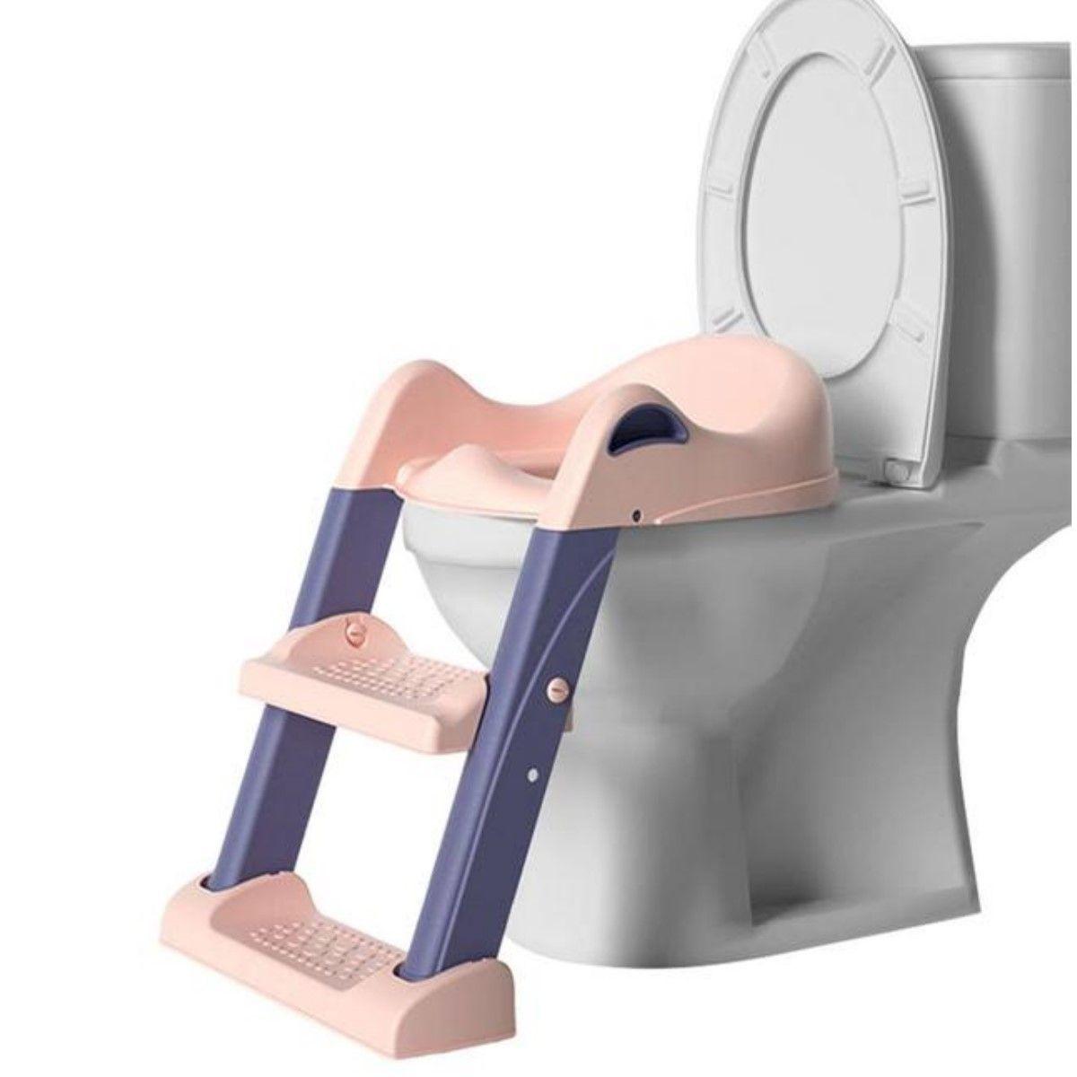 Escalera Asiento Adaptador De Baño Pelela Niños Lila-3