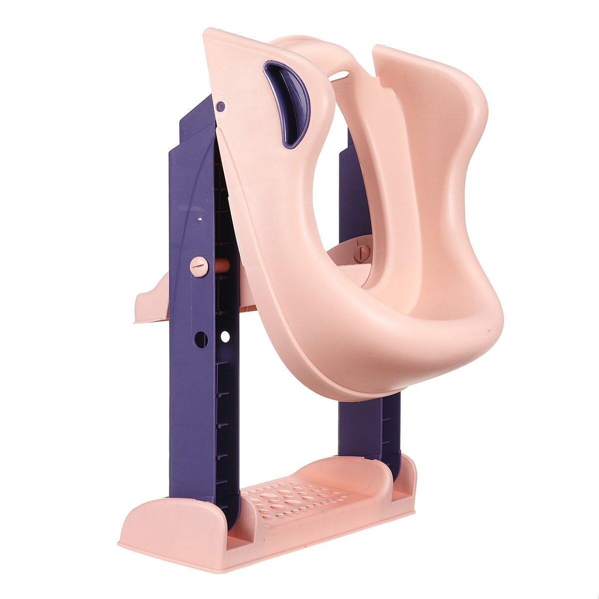 Escalera Asiento Adaptador De Baño Pelela Niños Lila-6