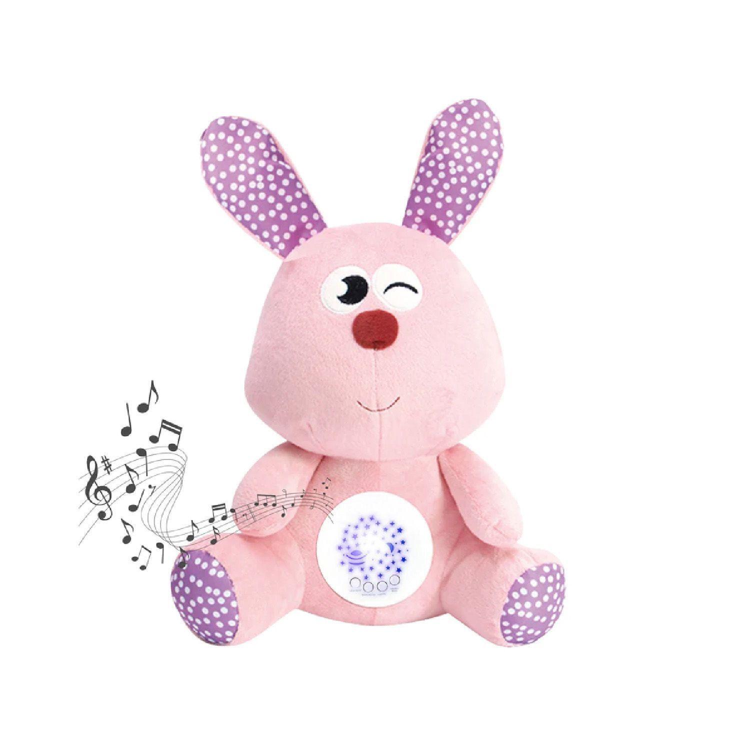Conejito Espantacuco Peluche con Proyector de Musica y Luz-1