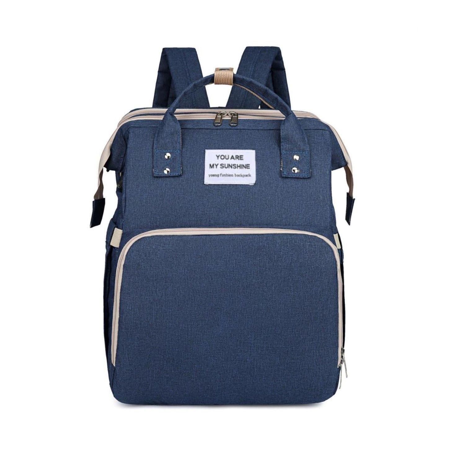 Mochila Pañalera 3 en 1 Cuna Mudador Portatil Bebe-2