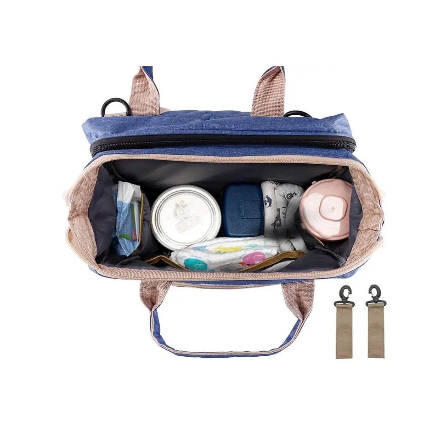 Mochila Pañalera 3 en 1 Cuna Mudador Portatil Bebe-6