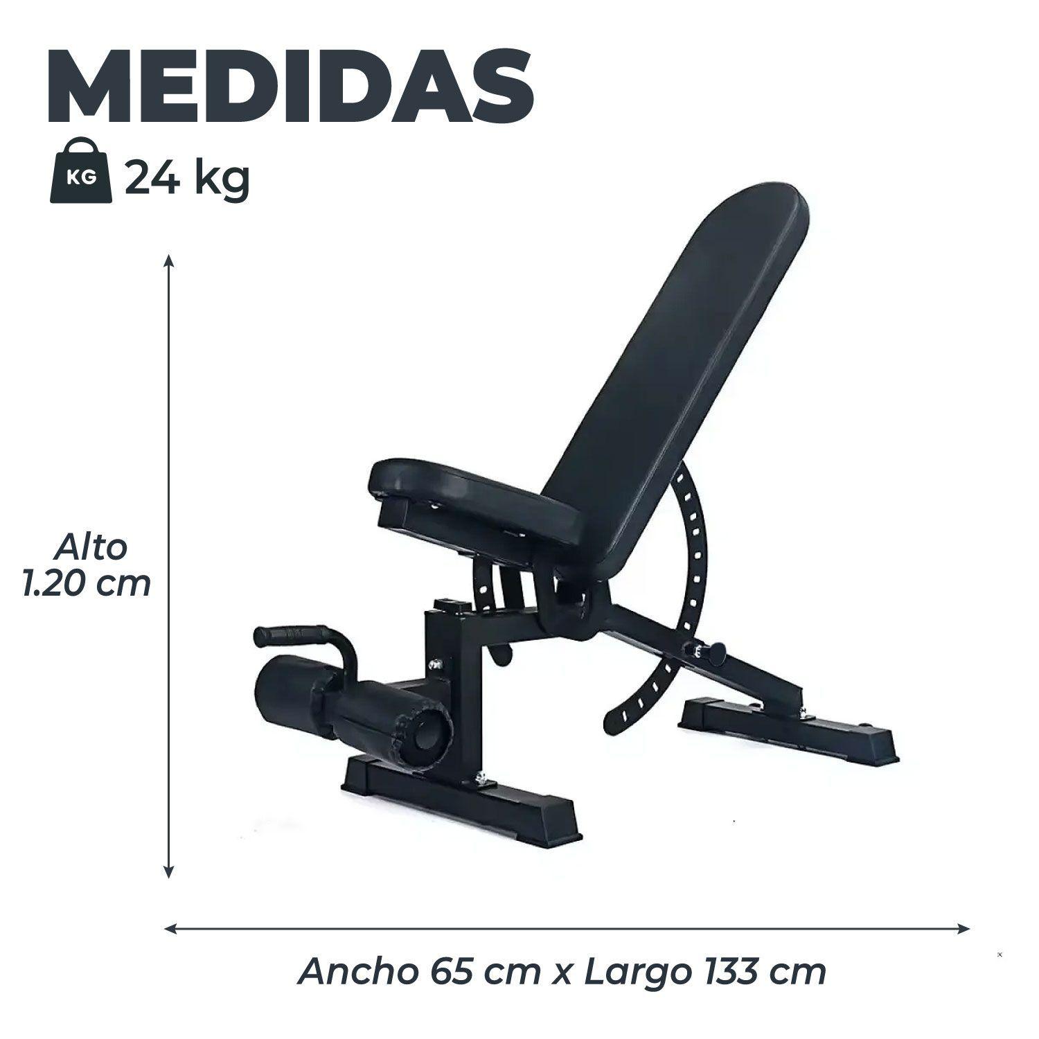 Press banca Abdominal Inclinable Declinable Multifuncional -2