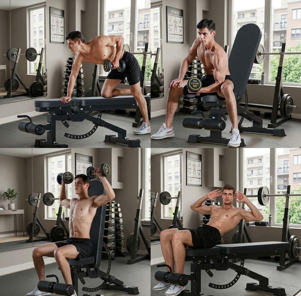 Press banca Abdominal Inclinable Declinable Multifuncional -5