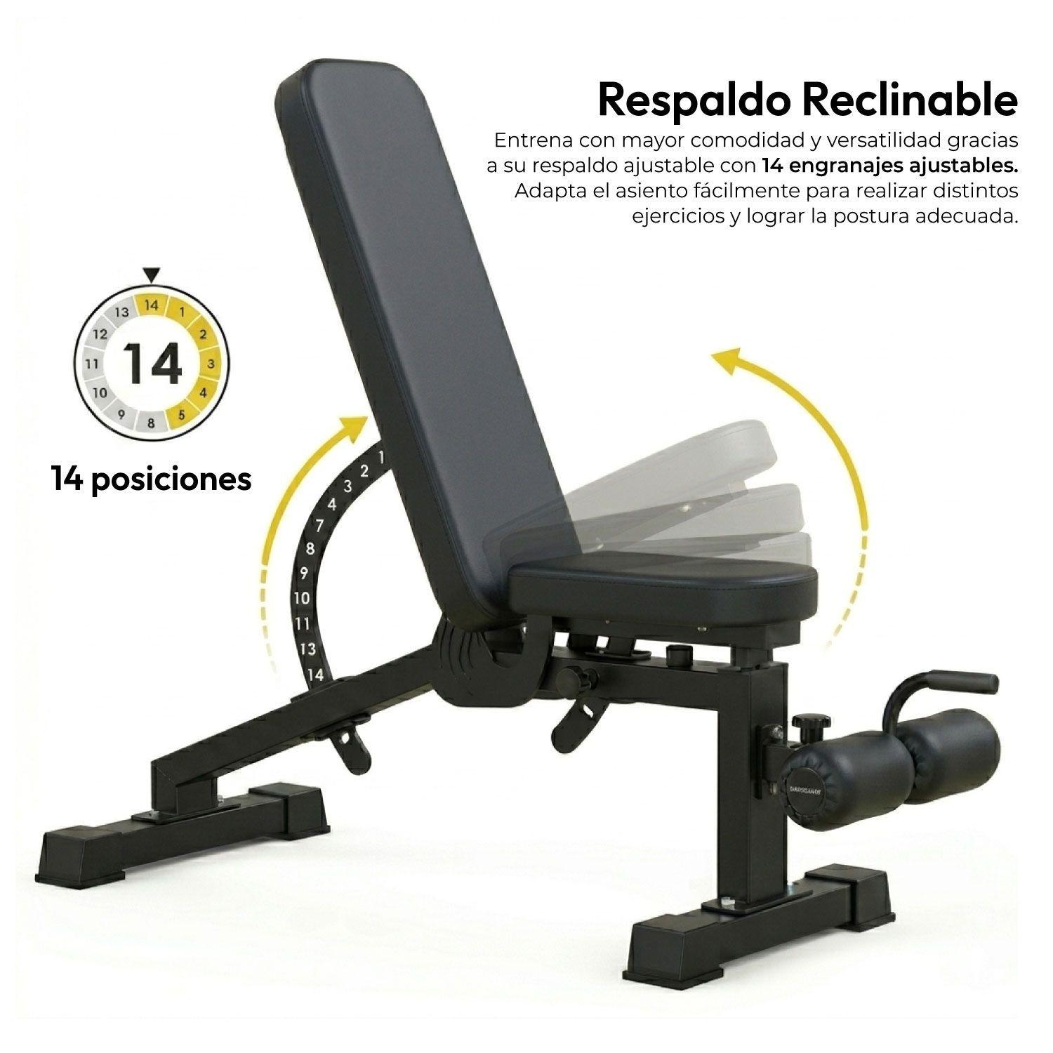 Press banca Abdominal Inclinable Declinable Multifuncional -6
